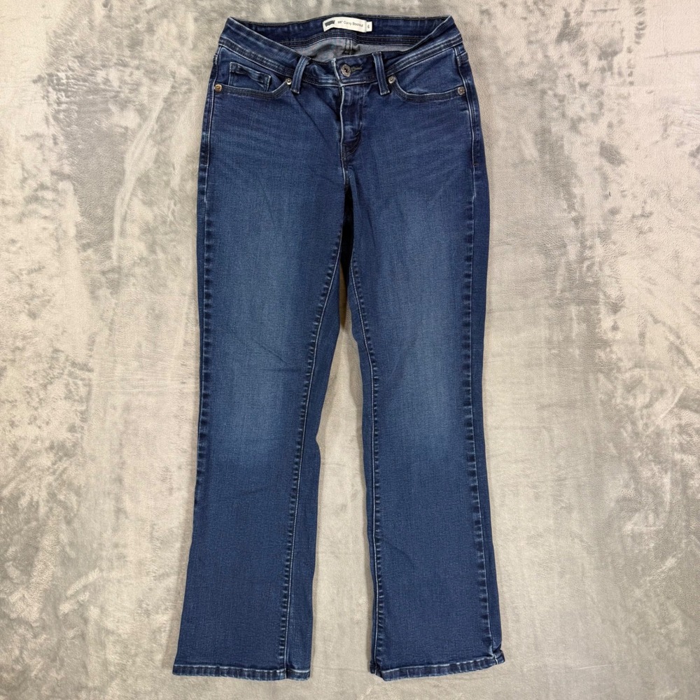 Levi's 529 Curvy Bootcut Jeans Women's Size 6M - 28x32 Blue Dark Wash Denim